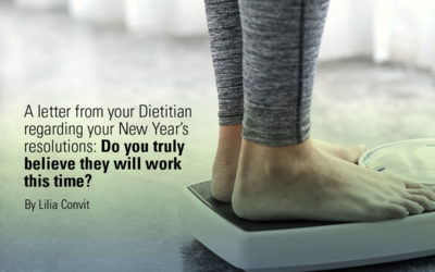 A letter from your Dietitian regarding your New Year’s resolutions: Do you truly believe they will work this time?